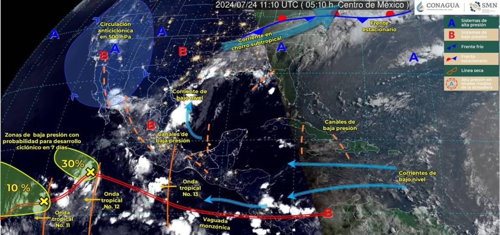 Intensas lluvias y vientos azotarán distintas regiones de&nbsp;Tamaulipas