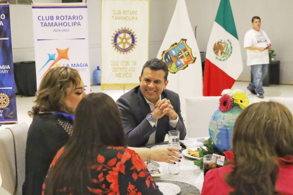 Eduardo Gattás Báez reconoce labor del Club Rotario&nbsp;Tamaholipa