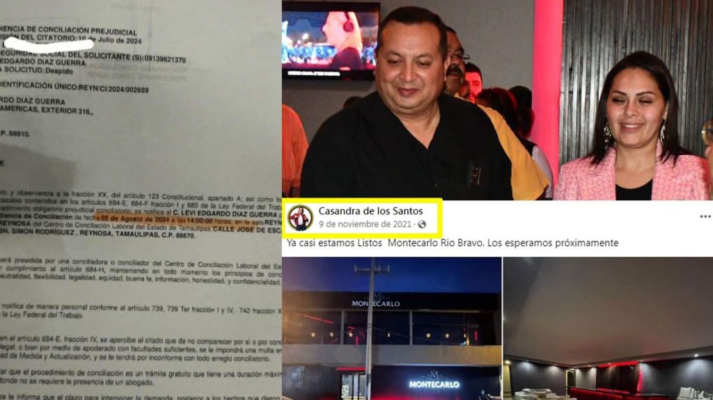 Demandan a esposo de diputada local de Río Bravo, Casandra de los Santos, por despido&nbsp;injustificado