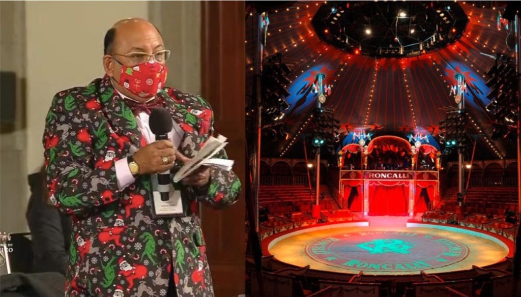 Como gran final de sexenio: circo, payasos y matraqueros en la&nbsp;mañanera