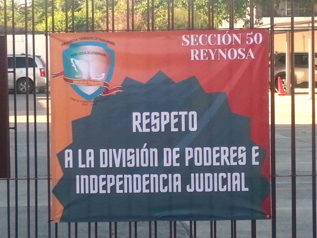 Trabajadores del PJF en Reynosa se unen a&nbsp;protesta