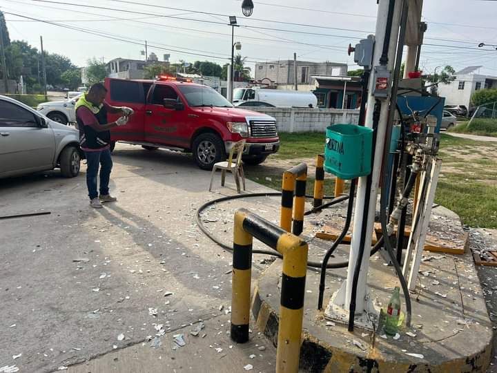 Tanque reparado explota&nbsp; cuando era llenado en gasera de&nbsp;Altamira.