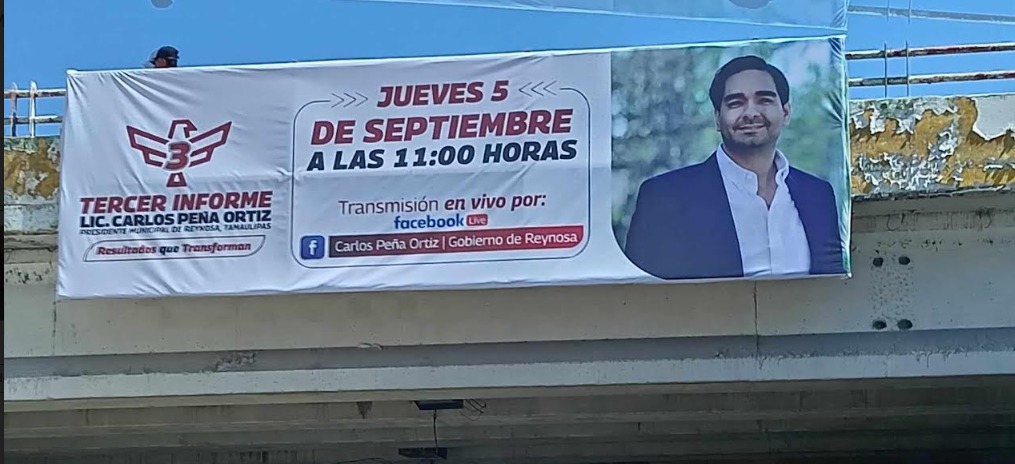 Propaganda oficialista viola la ley en&nbsp;Reynosa
