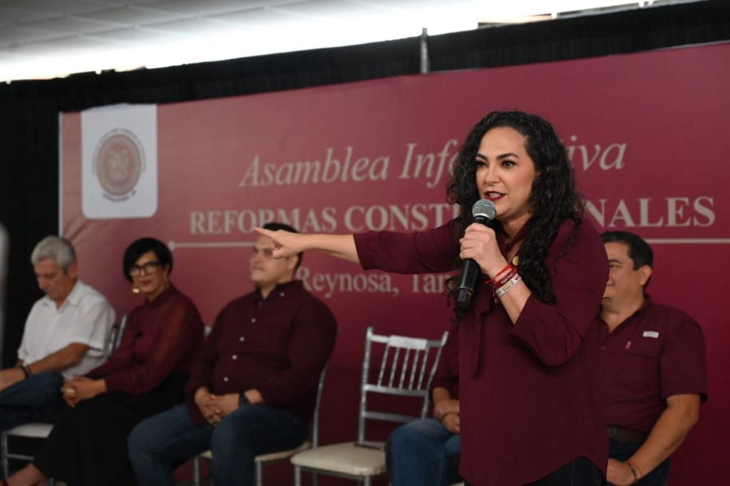 Olga Sosa brinda Asamblea informativa sobre trabajo legislativo a pueblo de&nbsp;Reynosa