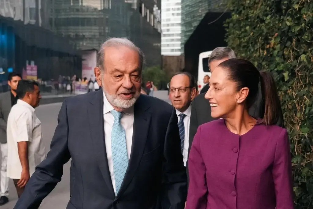 Sheinbaum destaca importancia de la inversión privada tras reunión con Carlos&nbsp;Slim