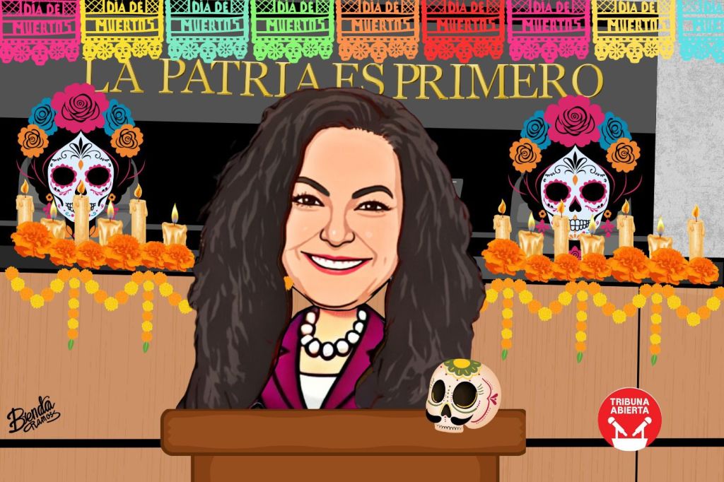 “Olga Sosa y la Calaca en el&nbsp;Senado”