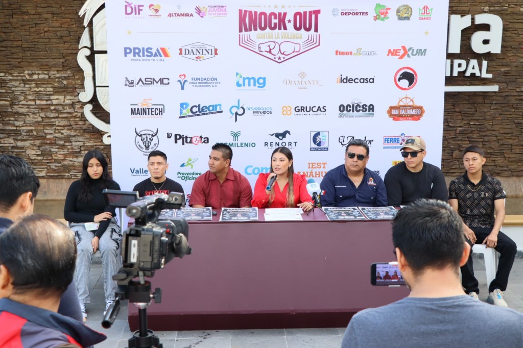 Presentan a talentos que competirán en el evento “Knock Out contra la&nbsp;Violencia”
