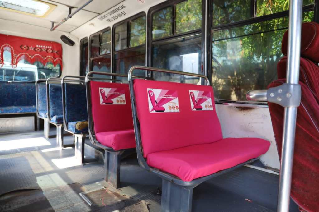 Implementan proyecto “Asiento Rosa” en transporte público de&nbsp;Tamaulipas