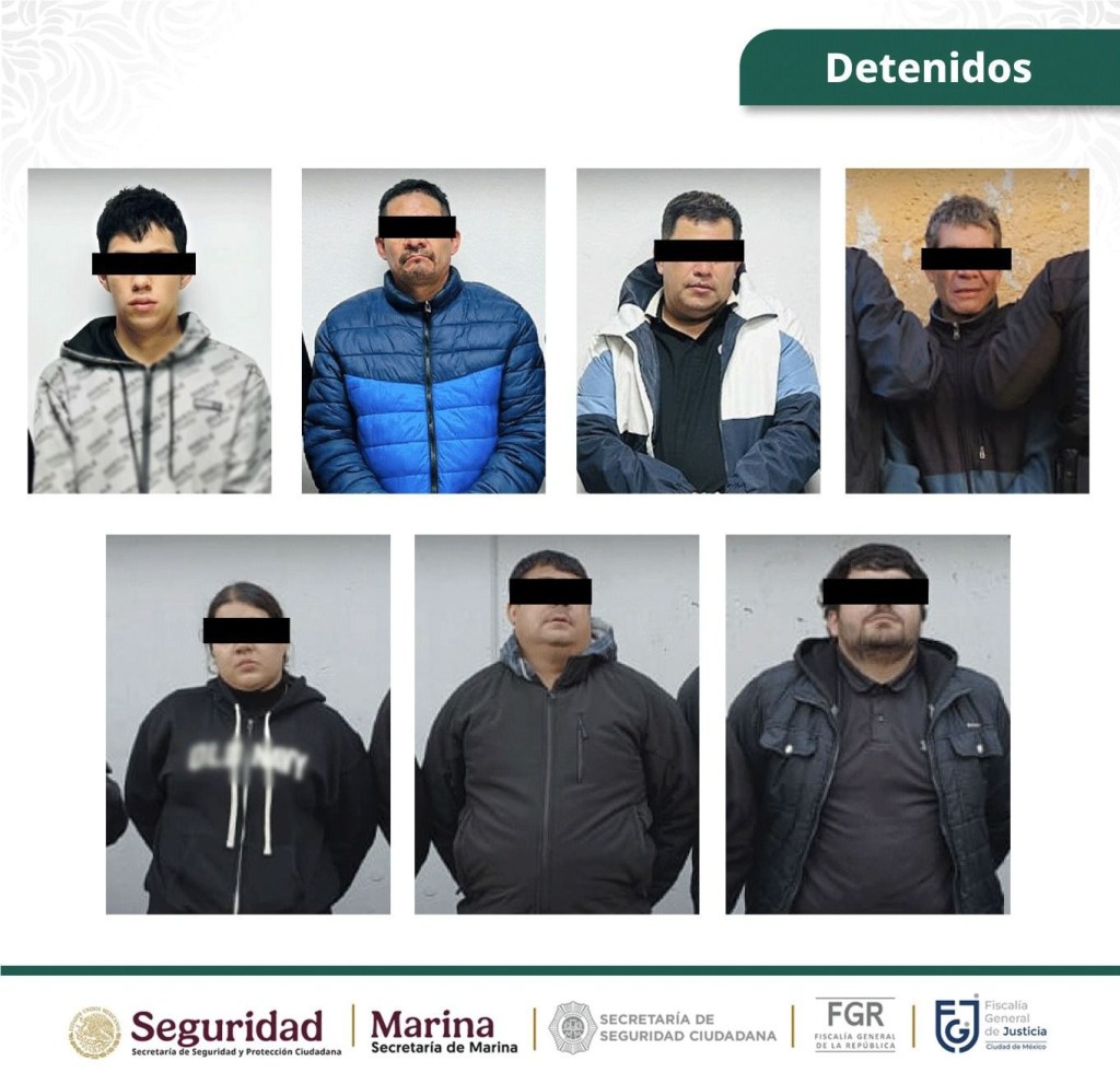 Agentes de la SSC, SSPC, Marina, FGR y FGJCDMX, ejecutaron cinco órdenes de cateo en tres alcaldías, detuvieron a siete personas y aseguraron más de 600 kilos de&nbsp;marihuana