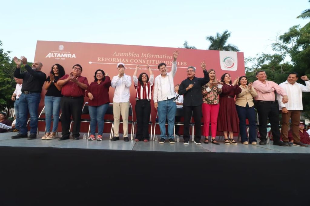 Realizan Gerardo Fernández Noroña y Olga Sosa Ruíz asamblea informativa en el sur de&nbsp;Tamaulipas