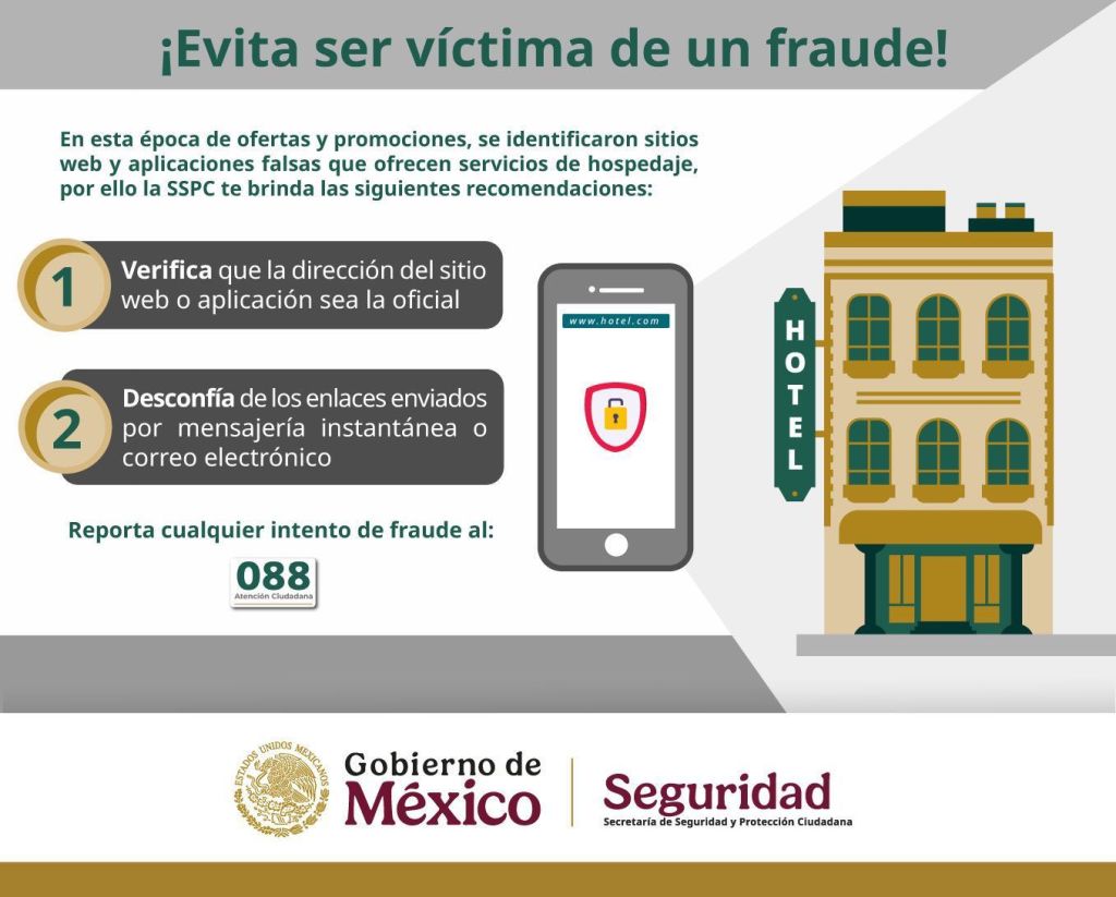 La SSPC alerta sobre fraudes en plataformas y aplicaciones de hospedaje&nbsp;falsas