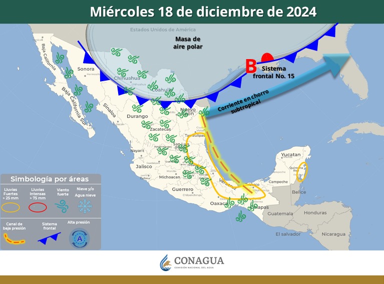 CNPC invita a la población a mantener medidas de autocuidado ante los efectos del frente frío No.&nbsp;15