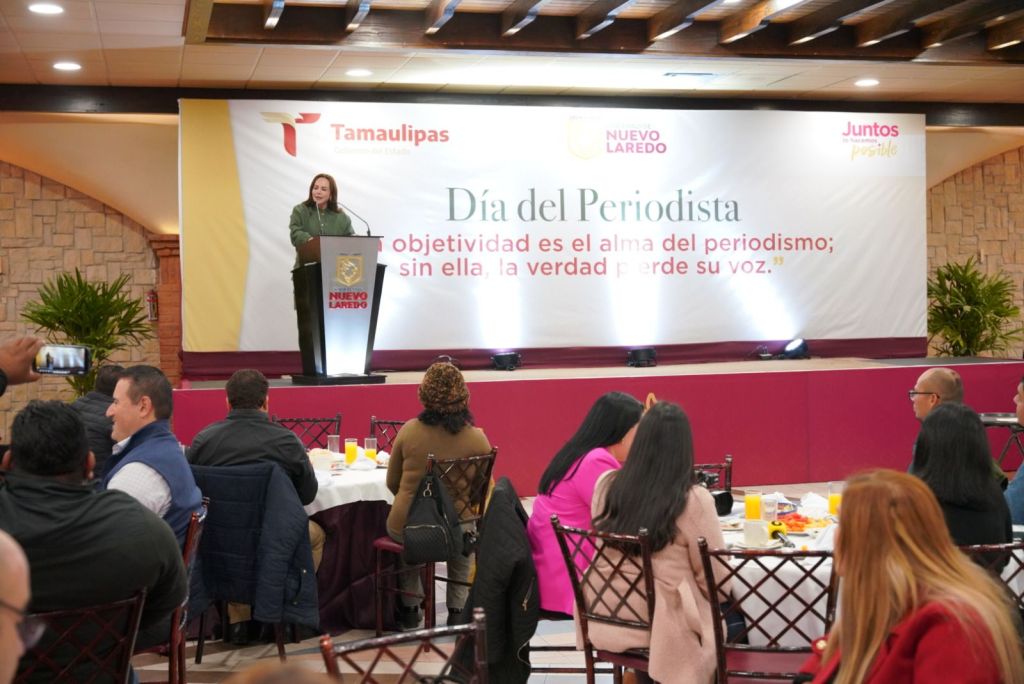 REFRENDA ALCALDESA CARMEN LILIA CANTUROSAS COMPROMISO CON LA LIBERTAD DE EXPRESIÓN CON PERIODISTAS DE NUEVO&nbsp;LAREDO