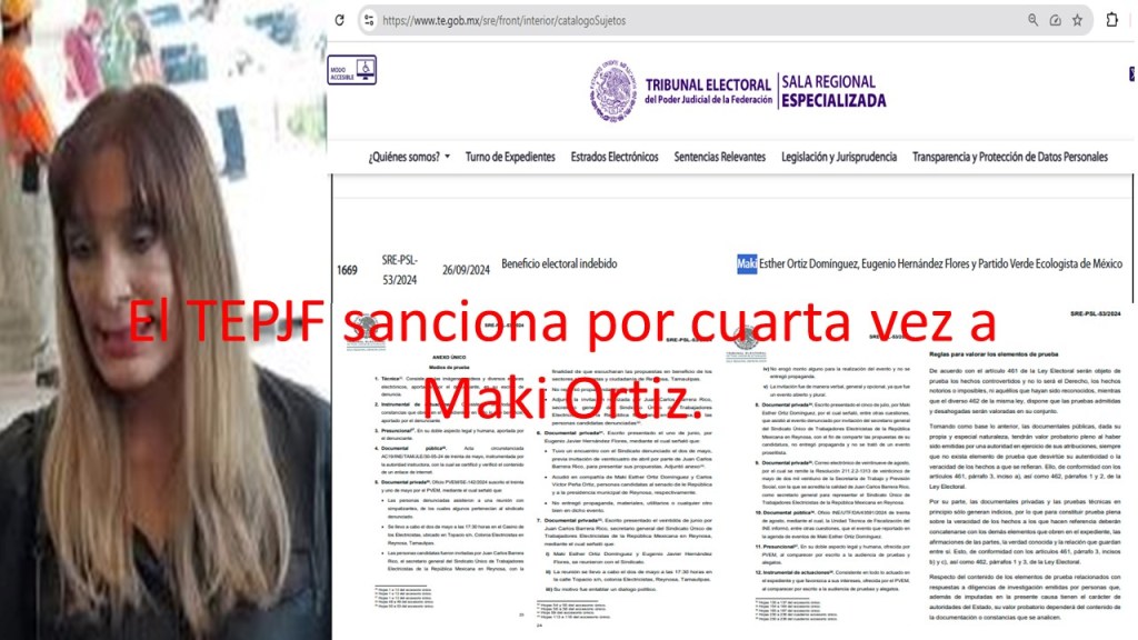 Las interminables sanciones de Maki Ortiz; segunda&nbsp;parte