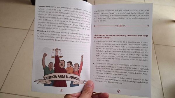 Morena distribuirá 100 mil folletos sobre la elección judicial de&nbsp;2025