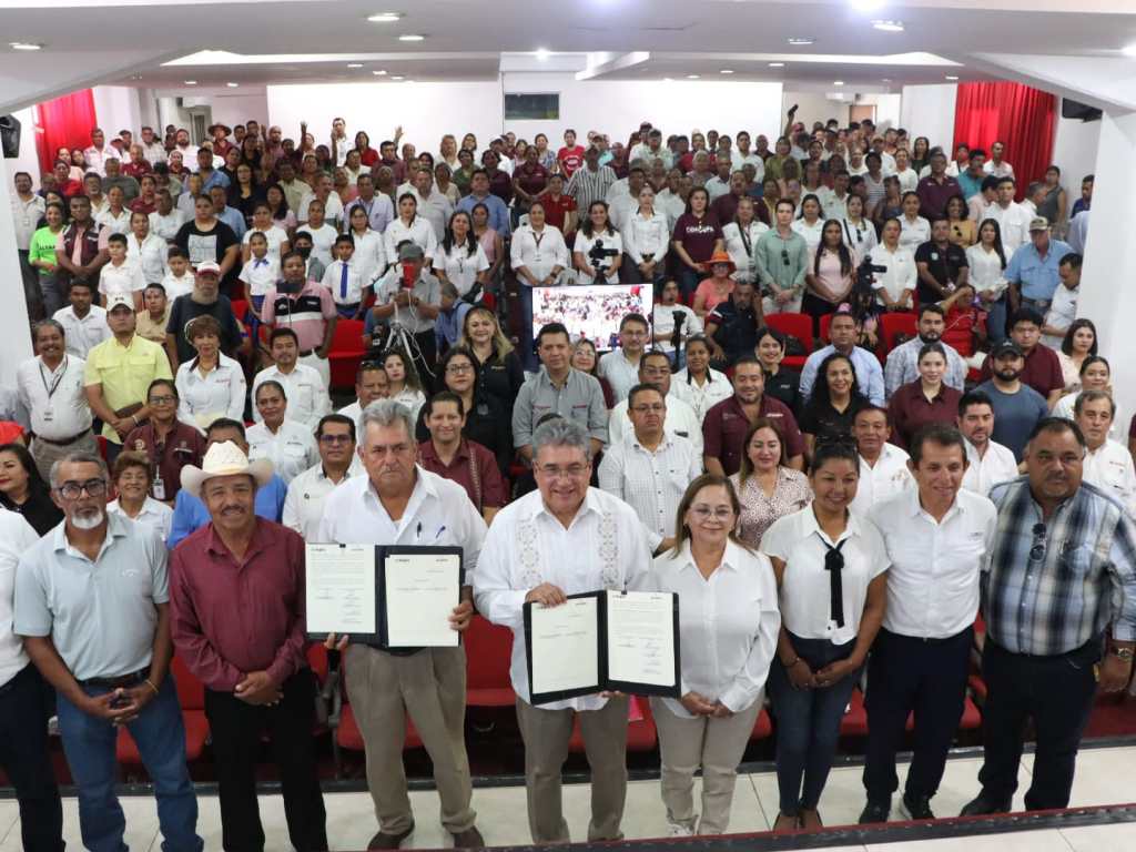 Firma COMAPA Altamira convenio con autoridades ejidales para el correcto tratamiento de aguas residuales en zona&nbsp;rural