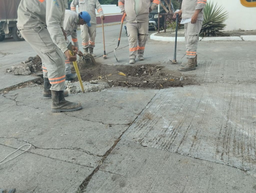 Restaura COMAPA Altamira pavimento por reparaciones de&nbsp;fugas