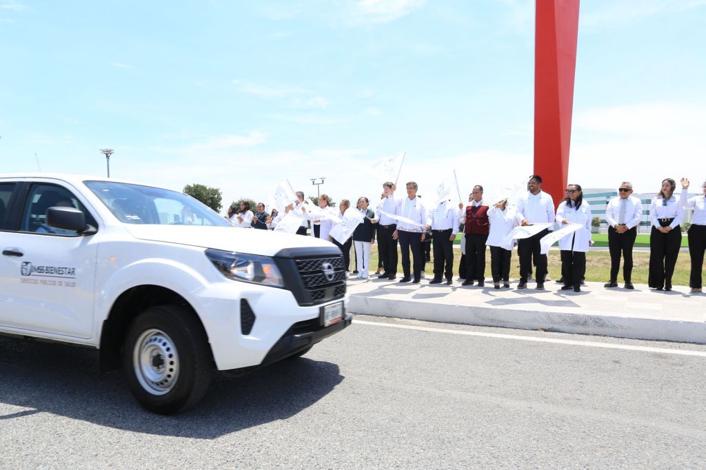 Da Américo banderazo de salida a vehículos del IMSS-Bienestar&nbsp;Tamaulipas