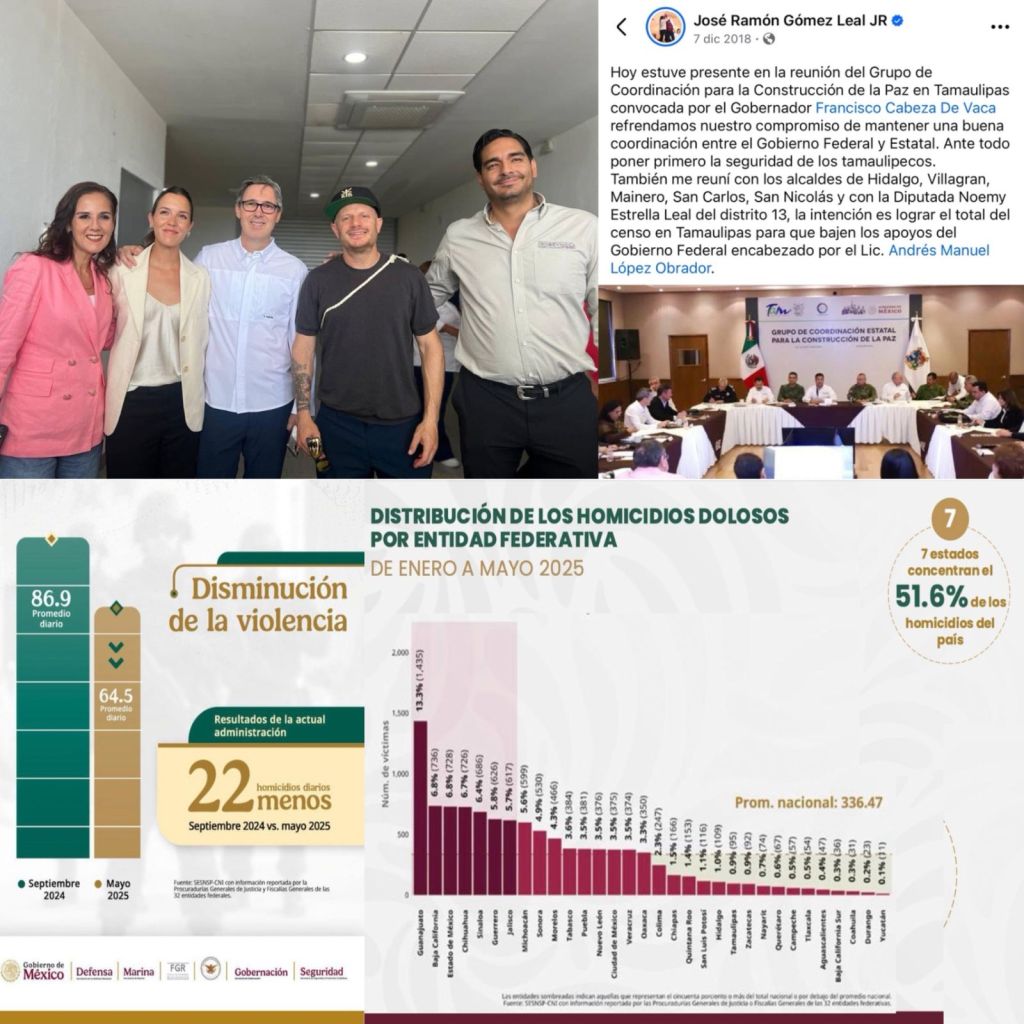 Jr va en contra de Claudia, Harfuch y&nbsp;Américo