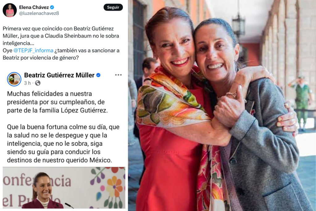 Piden sancionar a Beatriz Gutiérrez Müller por presunta violencia política de género contra Claudia&nbsp;Sheinbaum