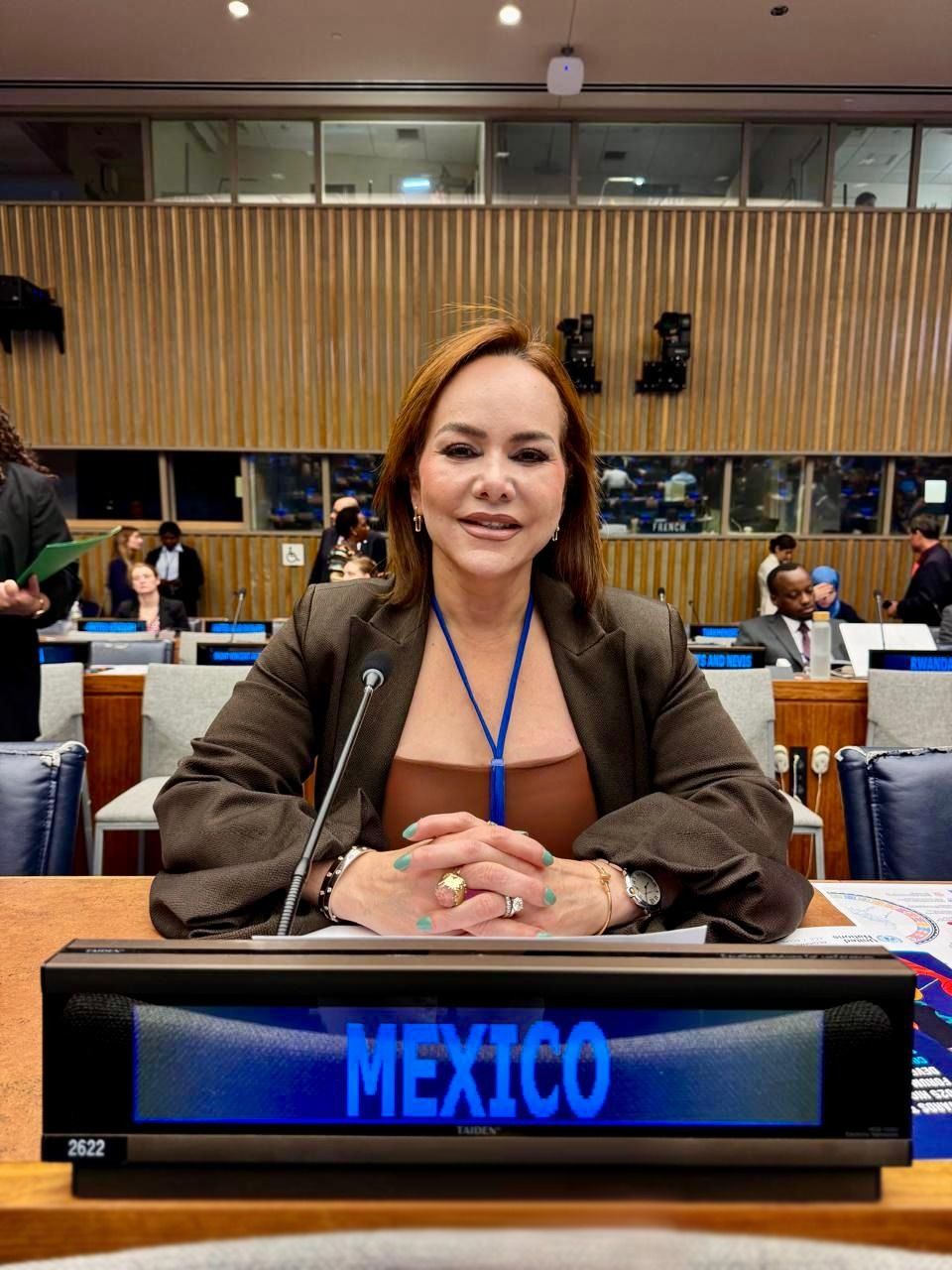 ALCALDESA CARMEN LILIA CANTUROSAS PRESENTA MODELO DE SANEAMIENTO DEL AGUA EN NUEVO LAREDO COMO EJEMPLO GLOBAL, ANTE LÍDERES MUNDIALES DE LA&nbsp;ONU