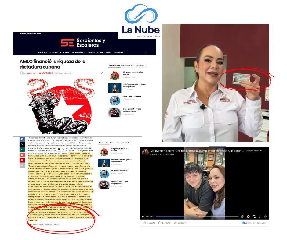 Alcaldesa de Nuevo Laredo desmiente a columnista de El Universal sobre cancelación de&nbsp;visa