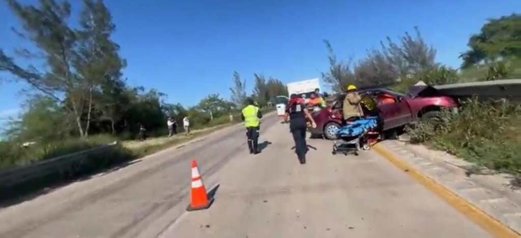 Personal de la Fiscalía General de Justicia termina en urgencias tras fuerte accidente en&nbsp;Altamira