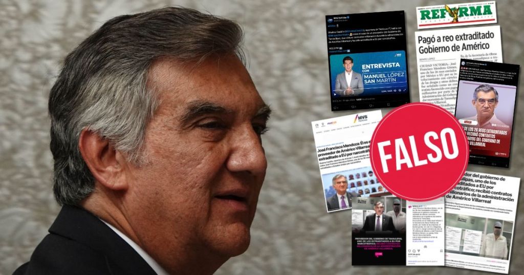 Reforma y Latinus mienten: contratista de Tamaulipas no es narco&nbsp;extraditado