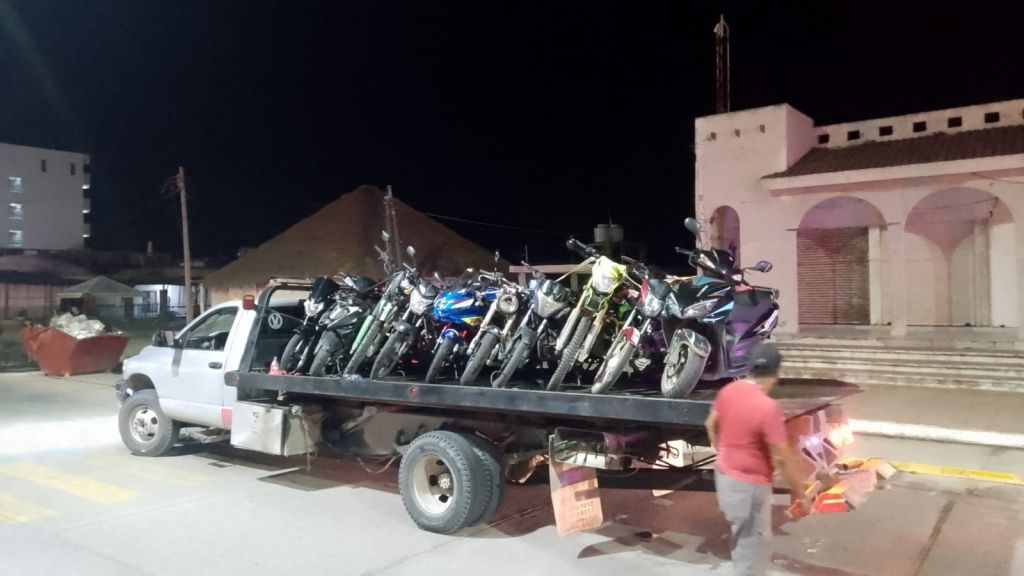 ¡Les cae la ley! Operativo sorpresa deja 13 motos decomisadas en&nbsp;Madero.