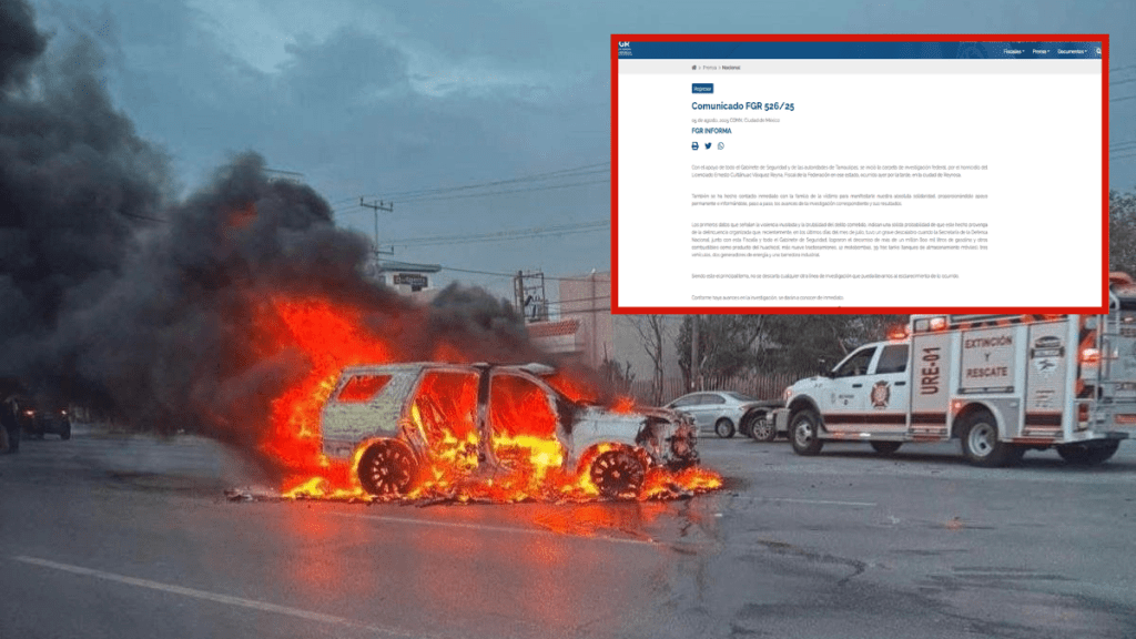 FGR se pronuncia por hechos ocurridos en&nbsp;Reynosa