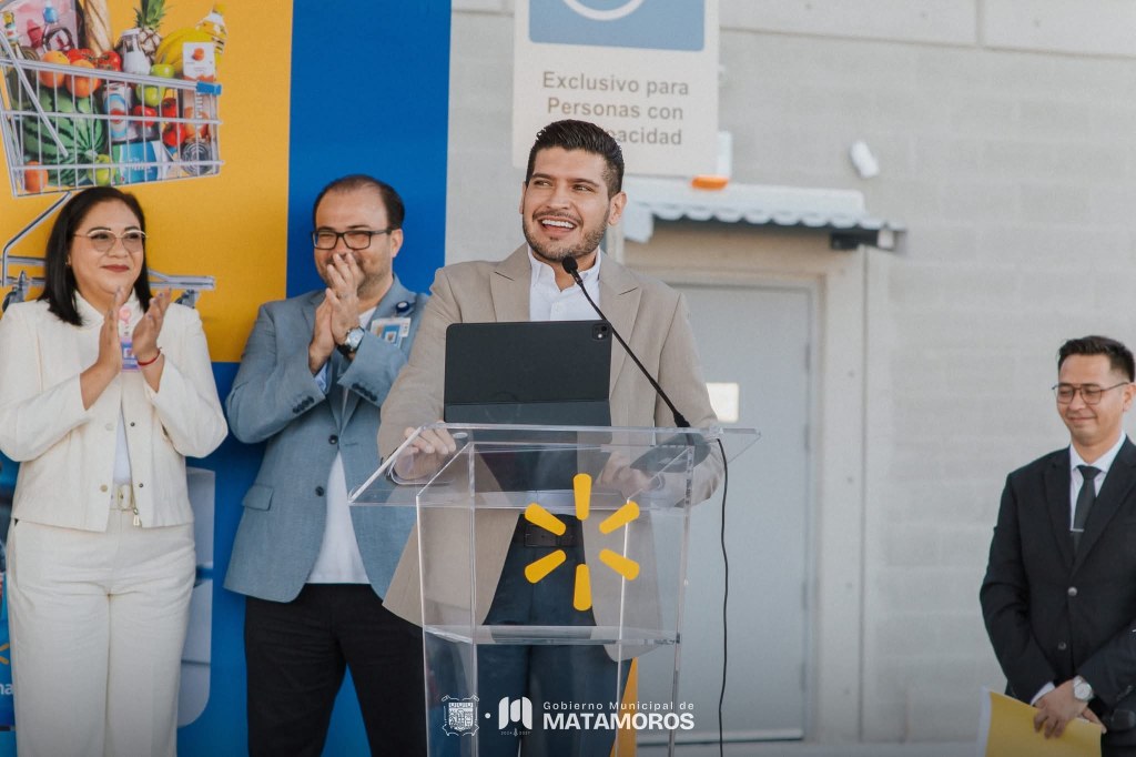 Inaugura Alcalde Beto Granados nueva sucursal de Walmart en&nbsp;Matamoros
