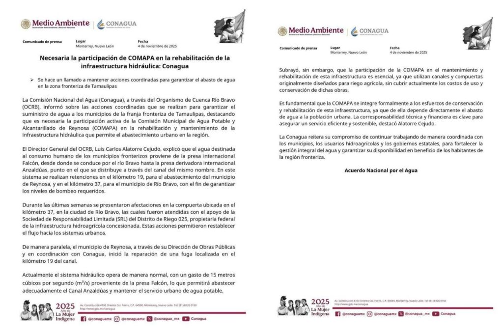 ¿Dónde esta el agua de&nbsp;Reynosa?