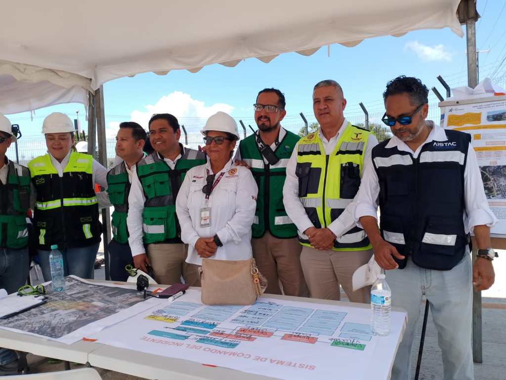 Realizan macro simulacro de emergencia industrial en Altamira y recrean choque entre un tren de carga y una pipa con 45 mil litros de butadieno. Participaron más de 500&nbsp;personas.