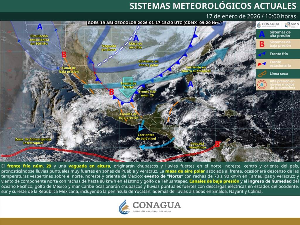 Activan alerta para Tamaulipas por Frente Frío&nbsp;29