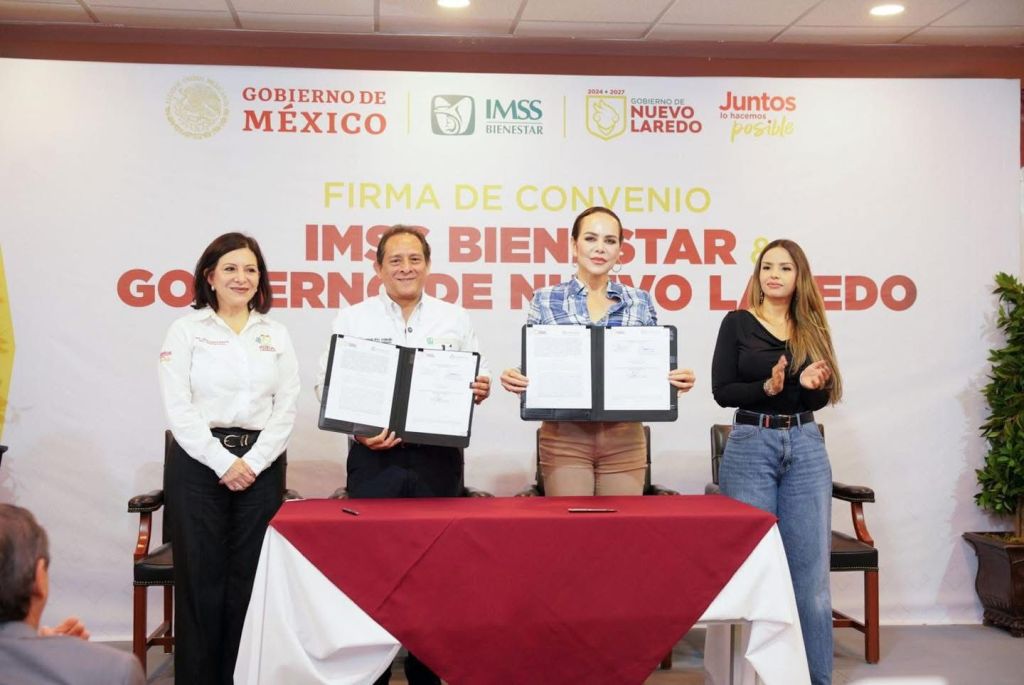 GOBIERNO DE NUEVO LAREDO E IMSS-BIENESTAR FORMALIZAN CONVENIO PARA AMPLIAR COBERTURA DE&nbsp;SALUD