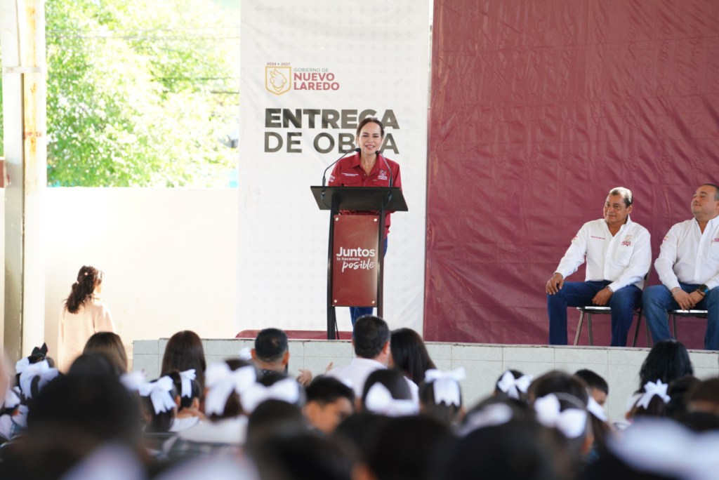 ALCALDESA CARMEN LILIA CANTUROSAS TRANSFORMA PRIMARIA AL PONIENTE DE LA CIUDAD CON CONSTRUCCIÓN DE NUEVAS&nbsp;AULAS