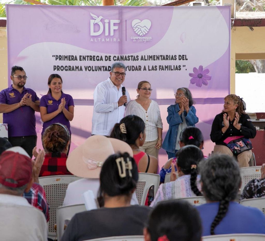Benefician Gobierno de Altamira y DIF con despensas a comunidad&nbsp;vulnerable