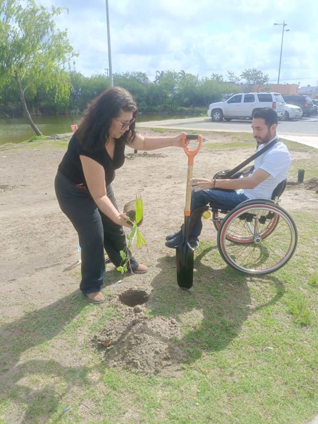 Campaña de reforestación fortalece el Parque Central de&nbsp;Matamoros