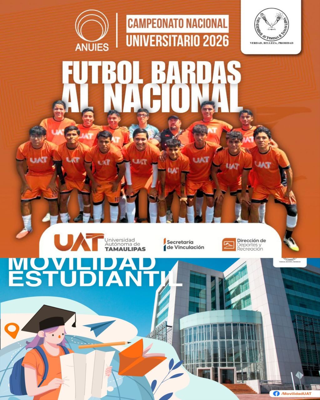UAT AVANZA INVICTA AL NACIONAL DE FUTBOL BARDAS ANUIES&nbsp;2026