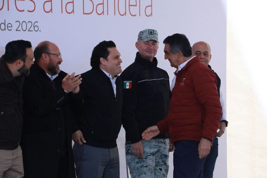 Inicia semana Humberto Prieto, participando en ceremonia cívica junto al Gobernador Américo&nbsp;Villarreal.