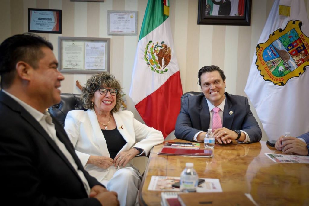 Recibe presidente de la JUGOB a la Secretaría de Bienestar Social y secretario de Desarrollo Rural, Pesca y Acuacultura del estado de&nbsp;Tamaulipas.