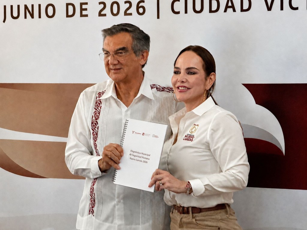 NUEVO LAREDO DESTACA EN SEGURIDAD GRACIAS AL TRABAJO COORDINADO CON EL GOBERNADOR AMÉRICO VILLARREAL: CARMEN LILIA&nbsp;CANTUROSAS