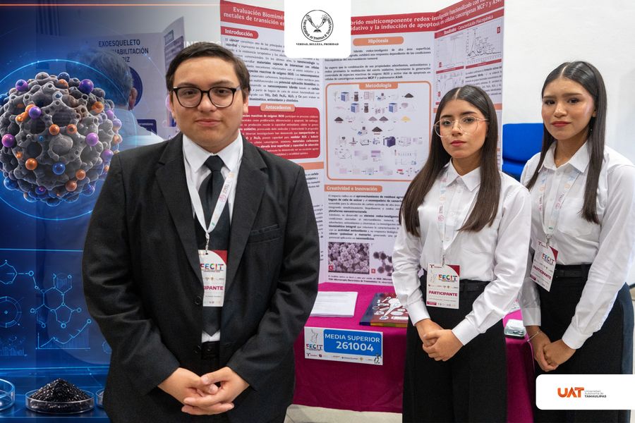 Estudiantes de la UAT desarrollan nanocompuesto para combatir células&nbsp;cancerosas