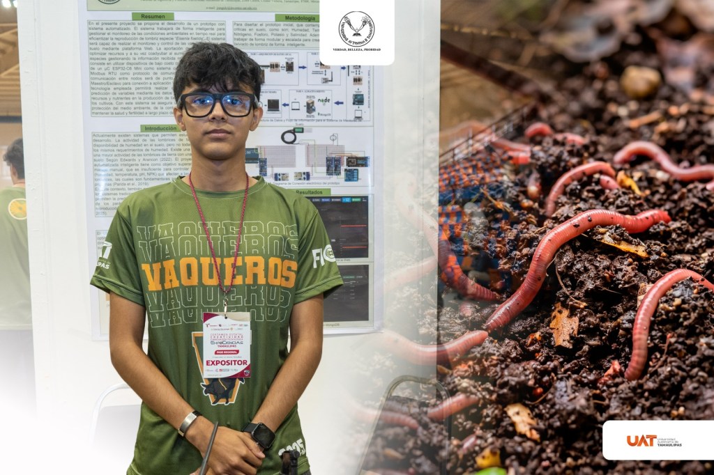 Eliud Ávalos crea prototipo con inteligencia artificial para automatizar la&nbsp;lombricultura