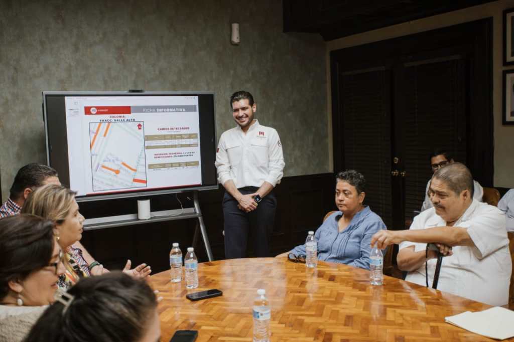 Beto Granados coordina obras de drenaje con presidentes de colonias en&nbsp;Matamoros