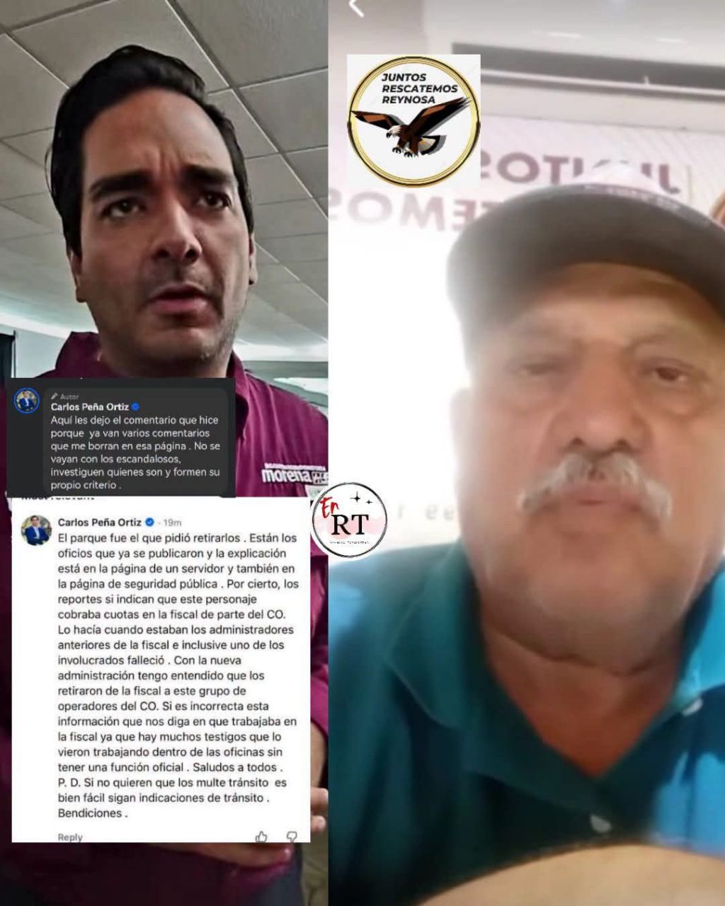 ABIERTA CONFRONTACIÓN PÚBLICA ENTRE EL ALCALDE Y EL LÍDER DE JUNTOS RESCATEMOS&nbsp;REYNOSA