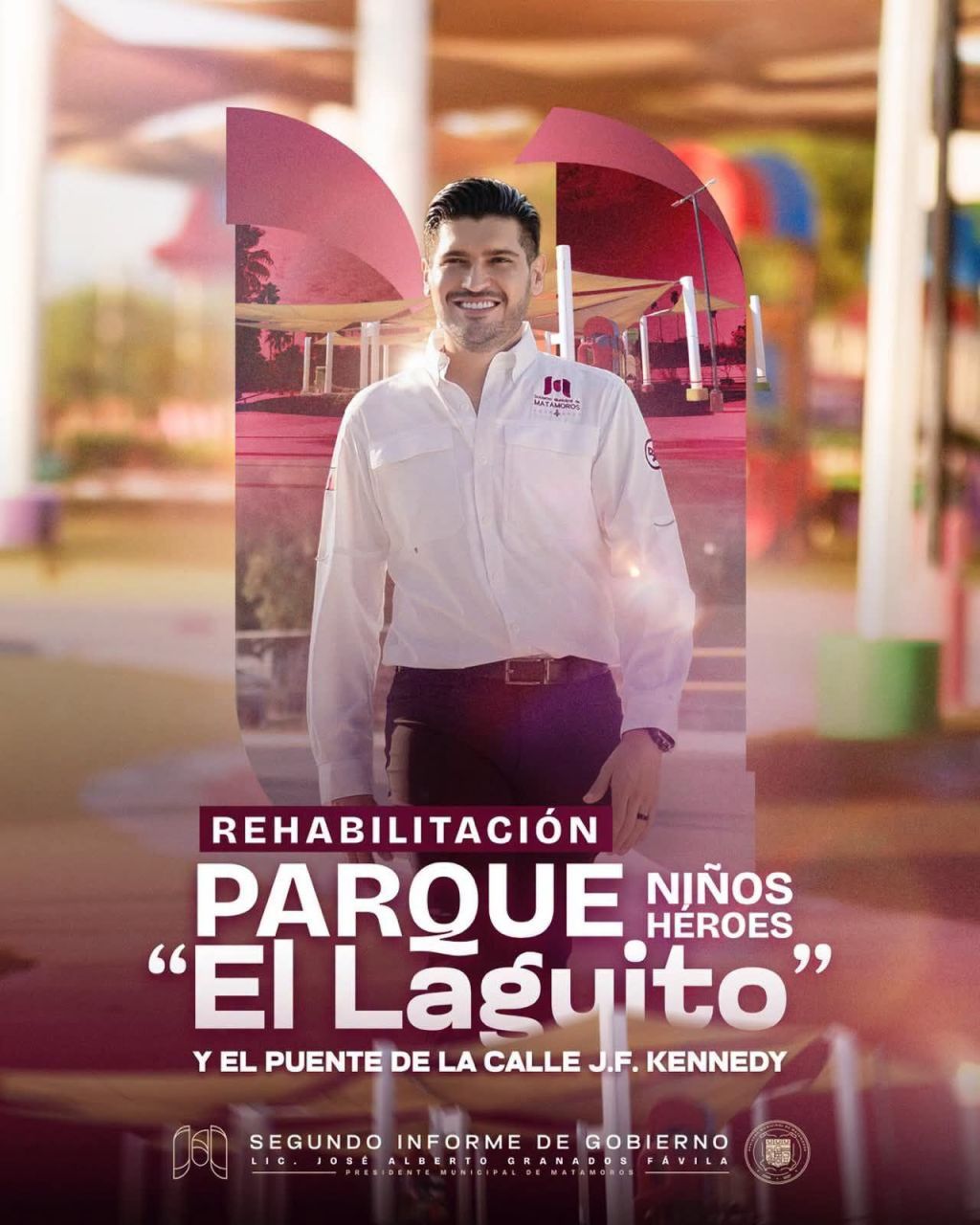 Concluye rehabilitación del parque El Laguito y puente Kennedy en&nbsp;Matamoros