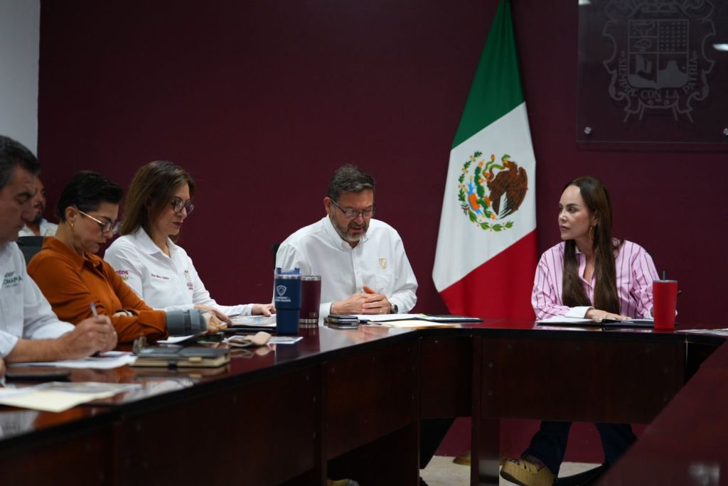 COORDINA ALCALDESA CARMEN LILIA CANTUROSAS REUNIÓN OPERATIVA PARA PREVENIR AFECTACIONES ANTE PRONÓSTICO DE FUERTES LLUVIAS