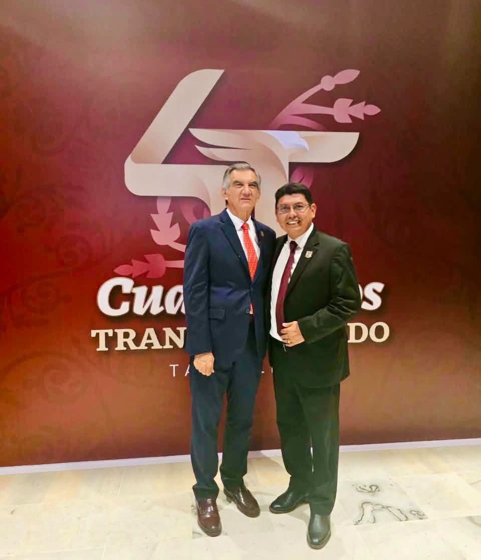 Marcelo Olán felicita a Américo Villarreal a cuatro años de gobierno y refrenda compromiso en Finanzas