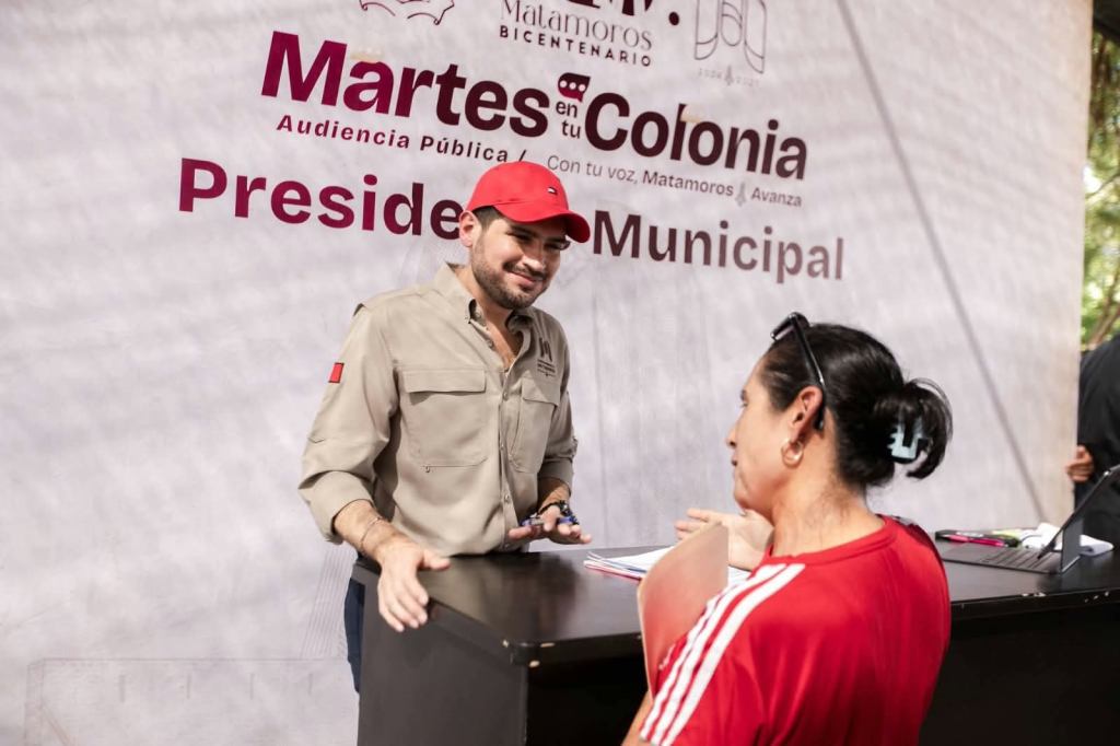 José Alberto Granados Fávila presenta proyectos de infraestructura y atiende peticiones ciudadanas en&nbsp;Matamoros